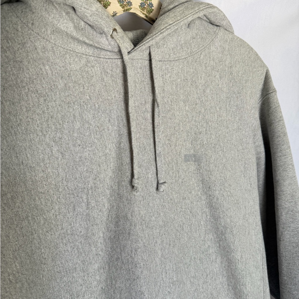 Supreme Small Box Logo Gray Hoodie Classic Pullover Sweatshirt - Picture 6 of 9